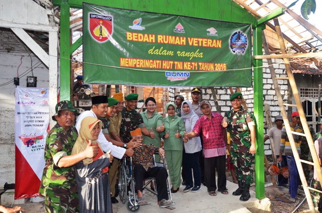 Danrem 073/Mkt Kunjungi Rumah Veteran Rembang